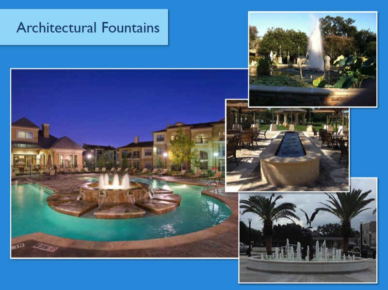 image of achitectural fountains graphic